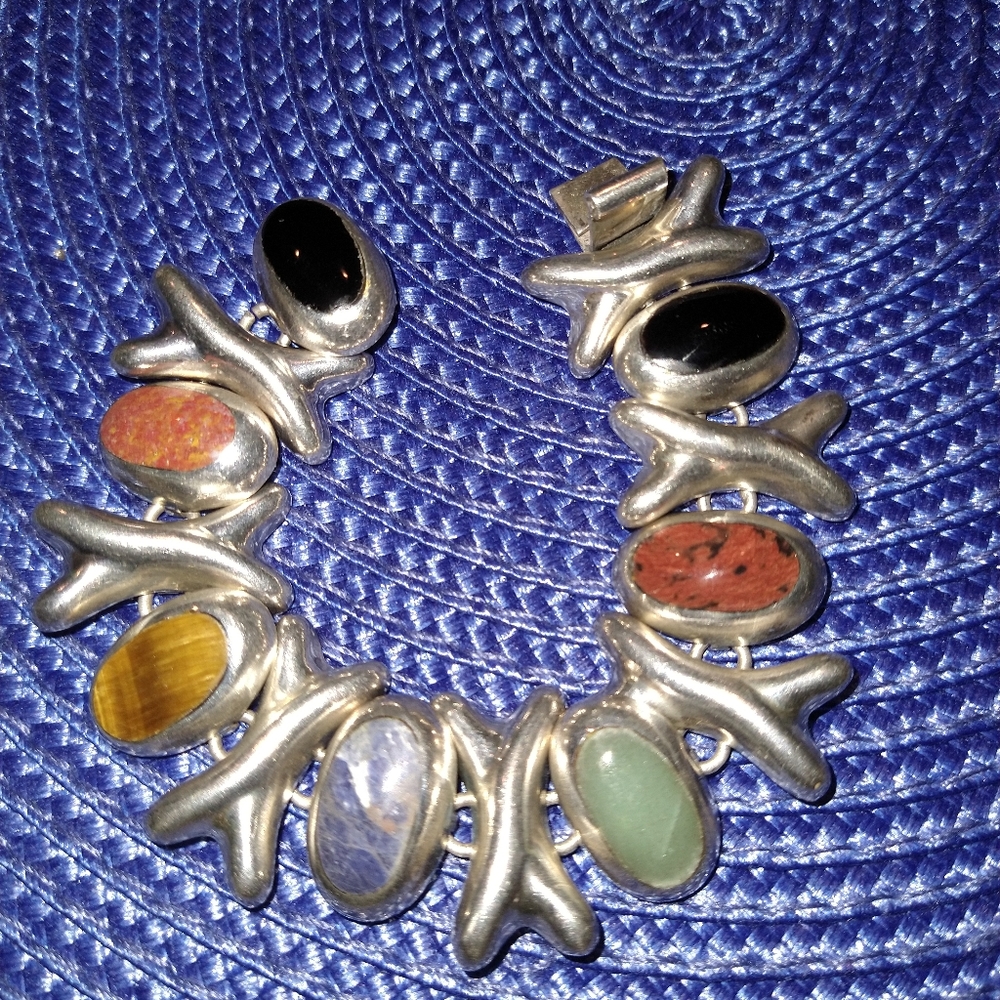 7 inch sterling stone Bracelet